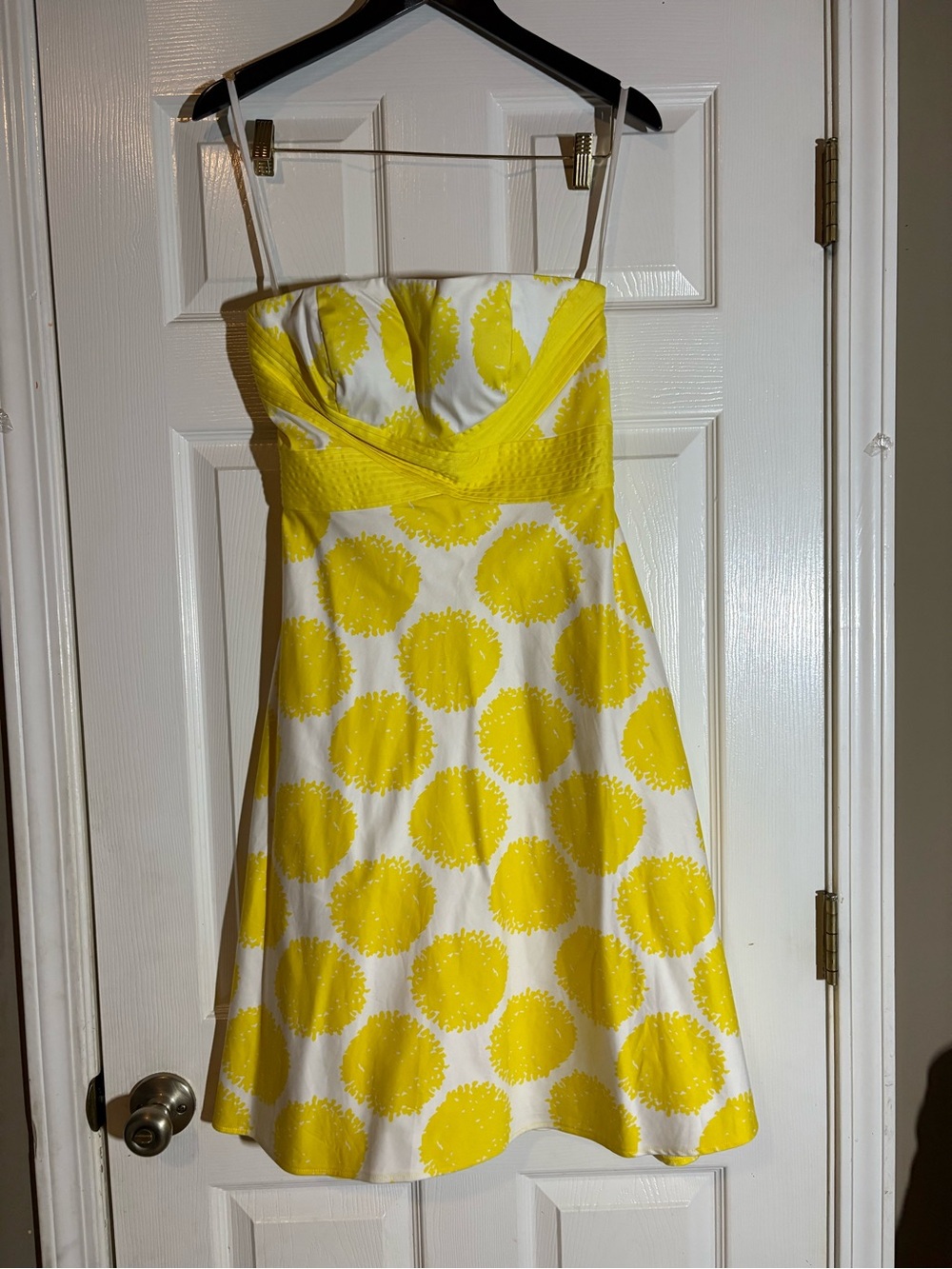 Yellow Polka Dot Sundress - Sleeveless Dress
